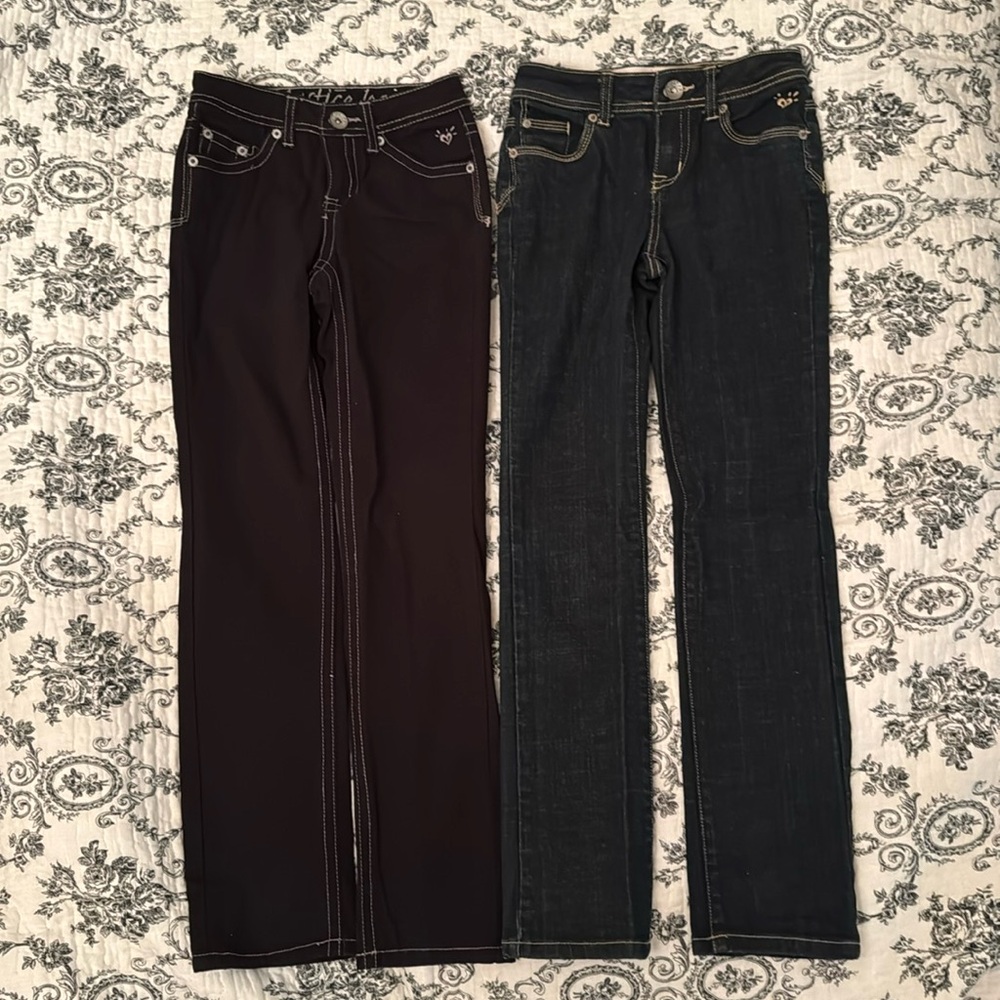 Lot of 2 Girls Justice Jeans